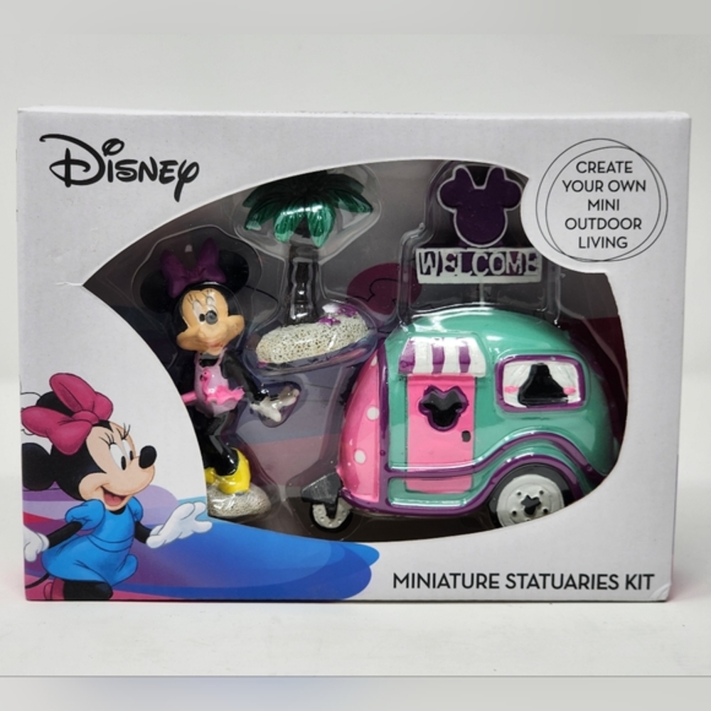 New Disney Minnie Mouse‎ Fairy Garden Decor Miniature Statuaries Kit